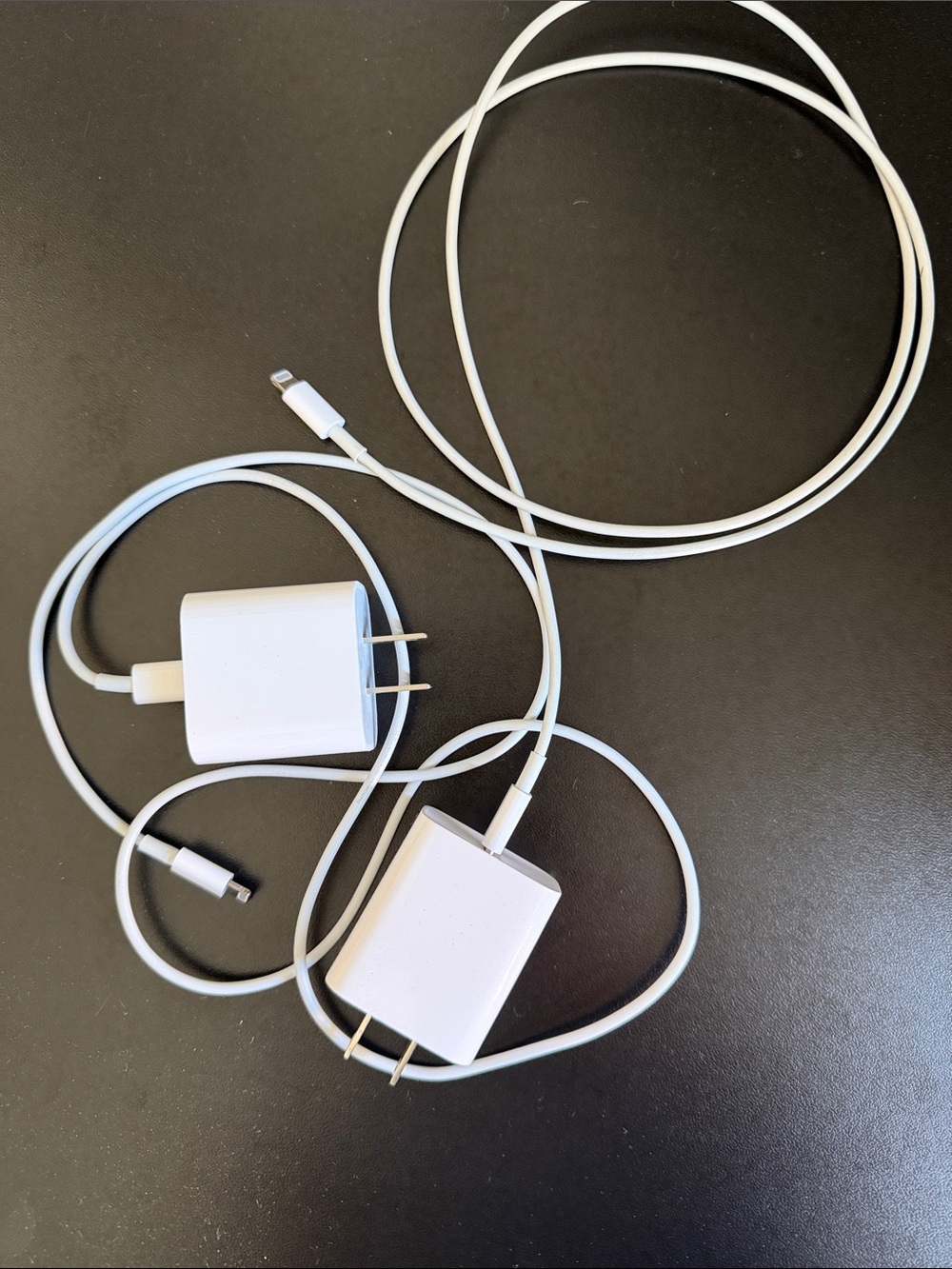 Apple White Lightning USB Power Adapters with Cables
